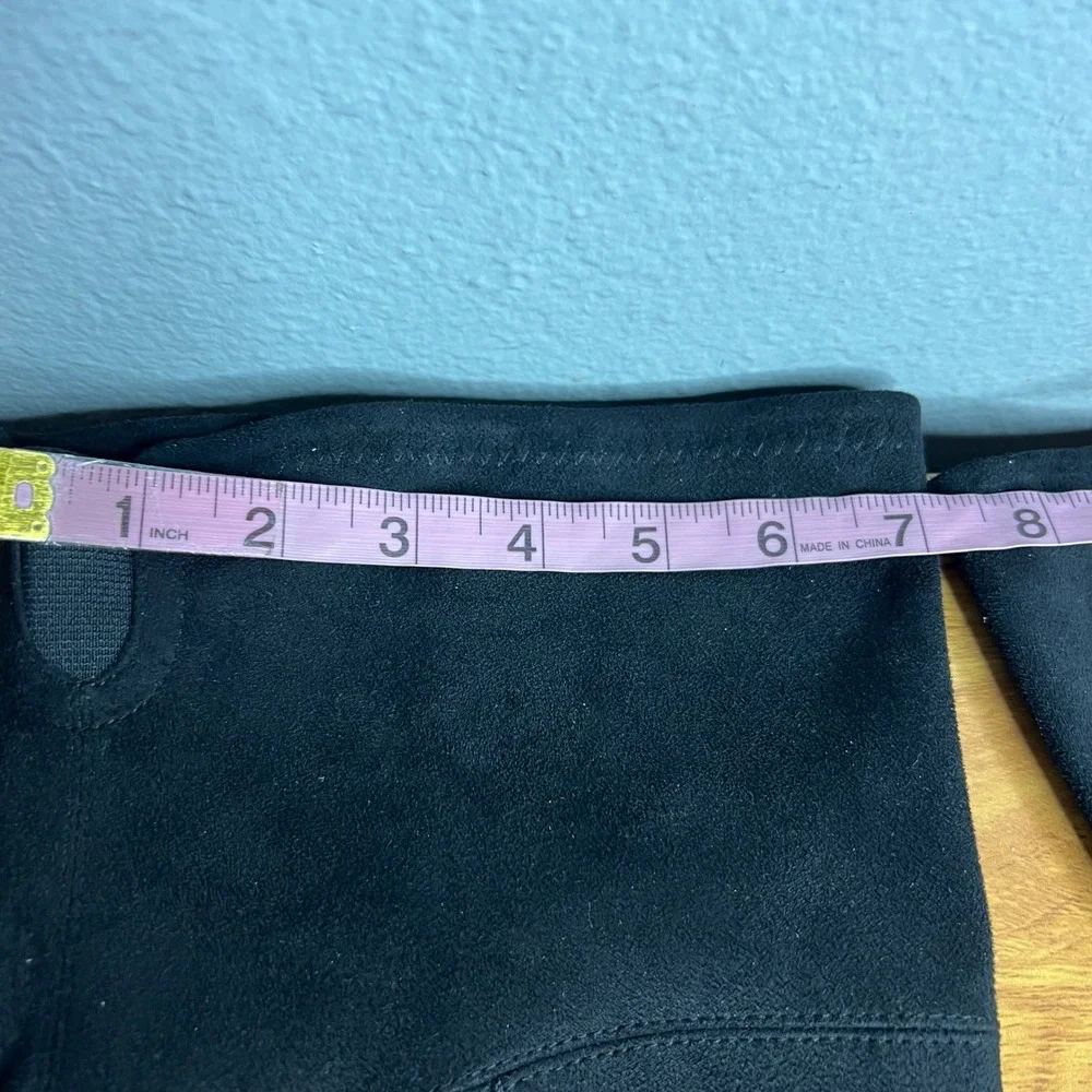 Nine West Sizzle 2 Over The Knee Boot Size 9 Tall Faux Suede Black Heeled NEW‎